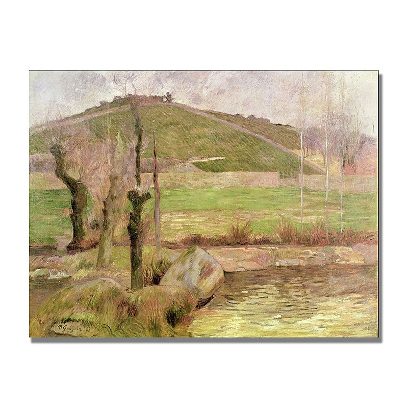 Trademark Fine Art Paul Gauguin 'Landscape near Pont Aven' Canvas Art 18x24 Inches image 1