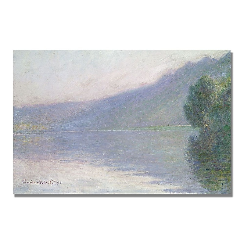 Trademark Fine Art Claude Monet 'The Seine at Port Villez 1894' Canvas Art image 1