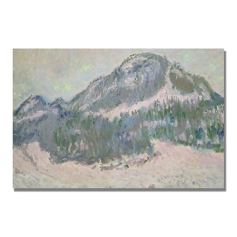 Trademark Fine Art Claude Monet 'Mount Kolsaas Norway' Canvas Art image 1