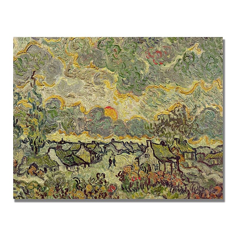 Trademark Fine Art Vincent Van Gogh 'Autumn Landscape' Canvas Art image 1