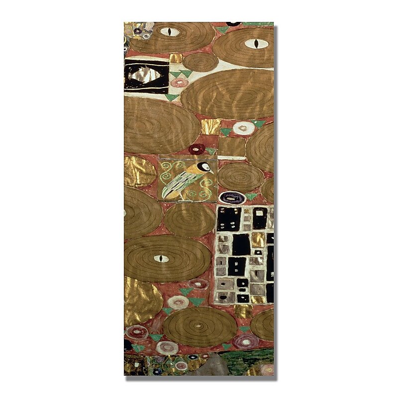 Trademark Fine Art Gustav Klimt 'Fulfilment' Canvas Art 12x32 Inches image 1