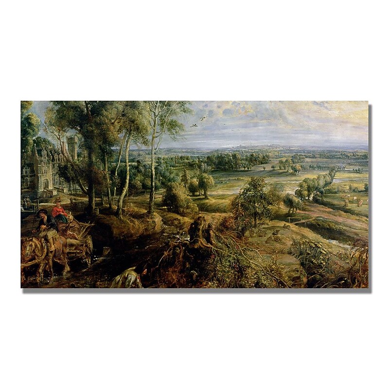 Trademark Fine Art Peter Rubens 'An Autumn Landscape III' Canvas Art 24x47 Inches image 1