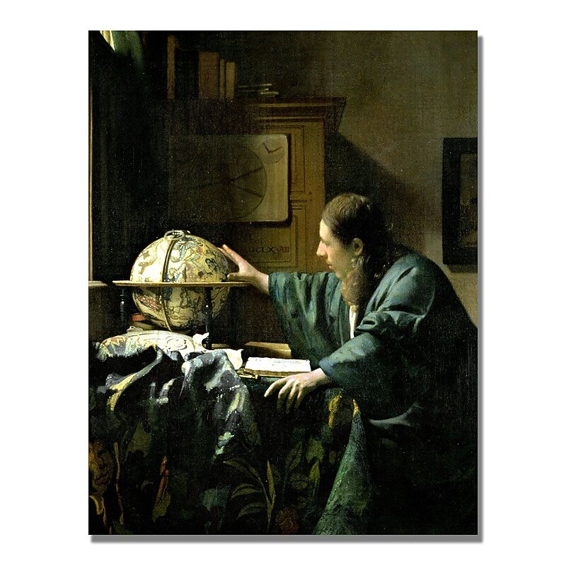 Trademark Fine Art Jan Vermeer 'The Astronomer' Canvas Art image 1