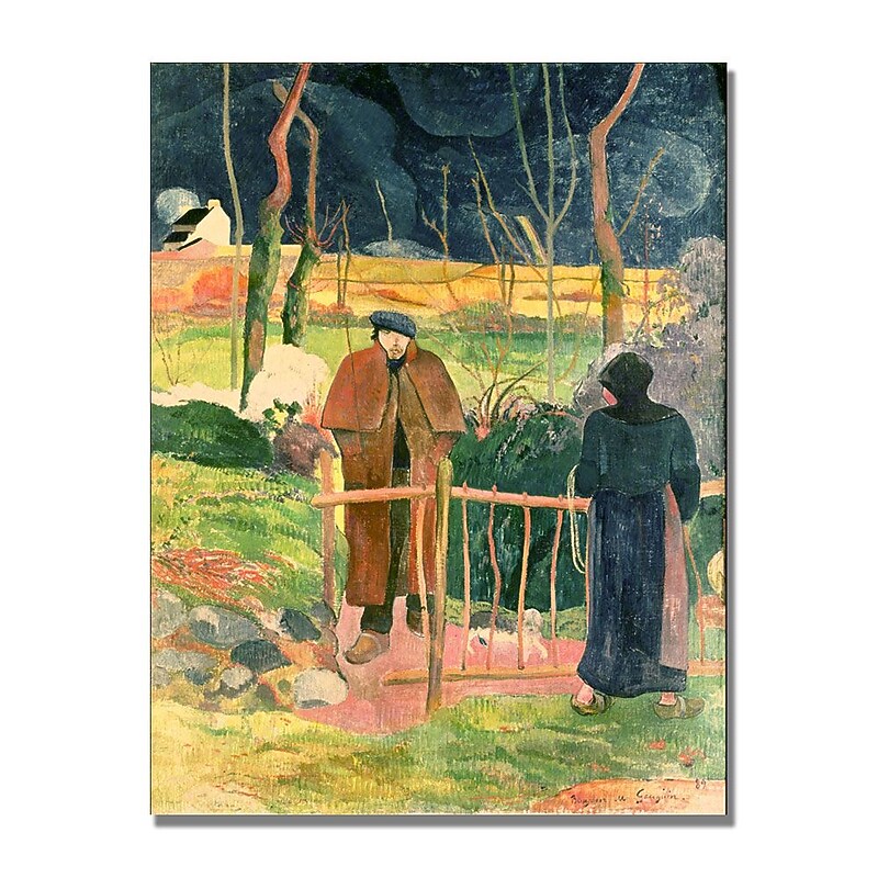 Trademark Fine Art Paul Gauguin 'Bonjour Monsieur Gauguin' Canvas Art 18x24 Inches image 1