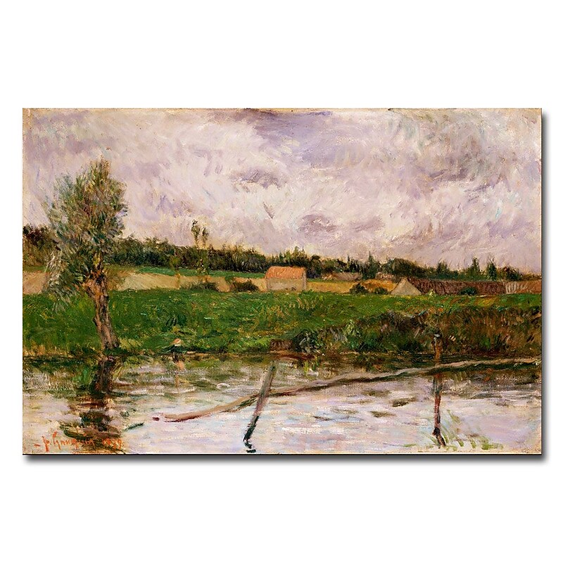 Trademark Fine Art Paul Gauguin 'Brittany Countryside' Canvas Art 22x32 Inches image 1