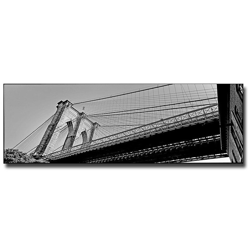 Trademark Fine Art Preston 'Brooklyn Bridge' Canvas Art 16x47 Inches image 1