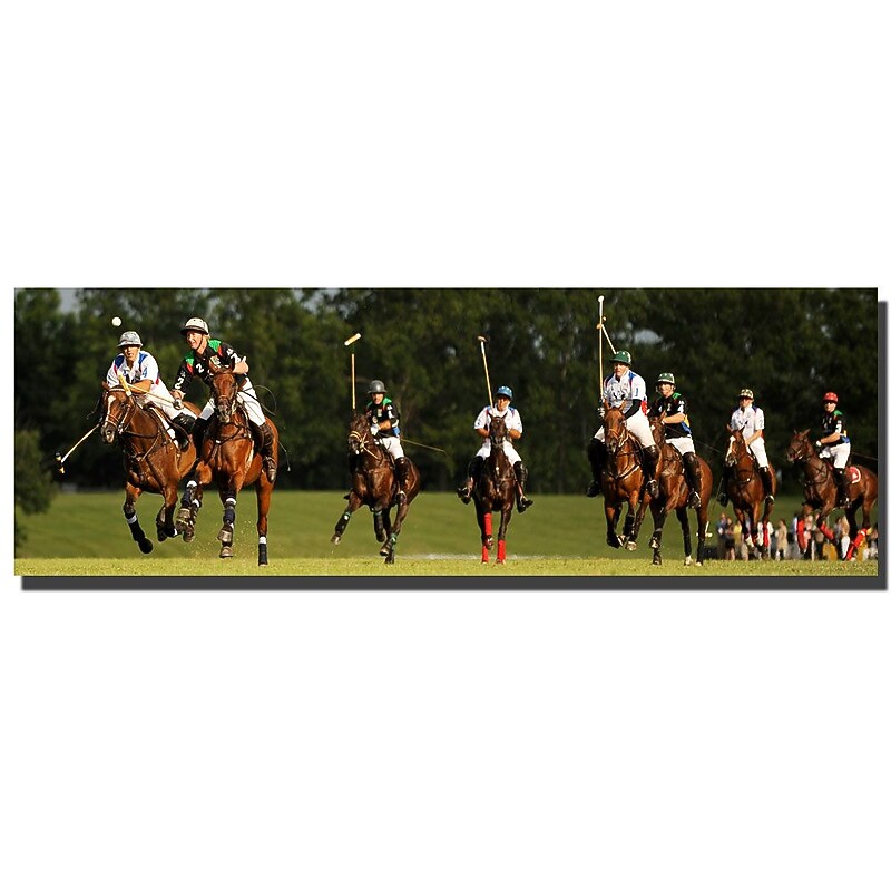 Trademark Fine Art Preston, 'USA Polo' Canvas Art 16x47 Inches image 1