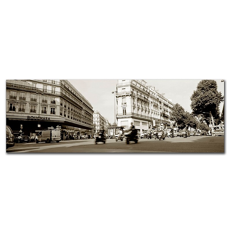 Trademark Fine Art Preston 'Parisian Intersection' Canvas Art 6x19 Inches image 1