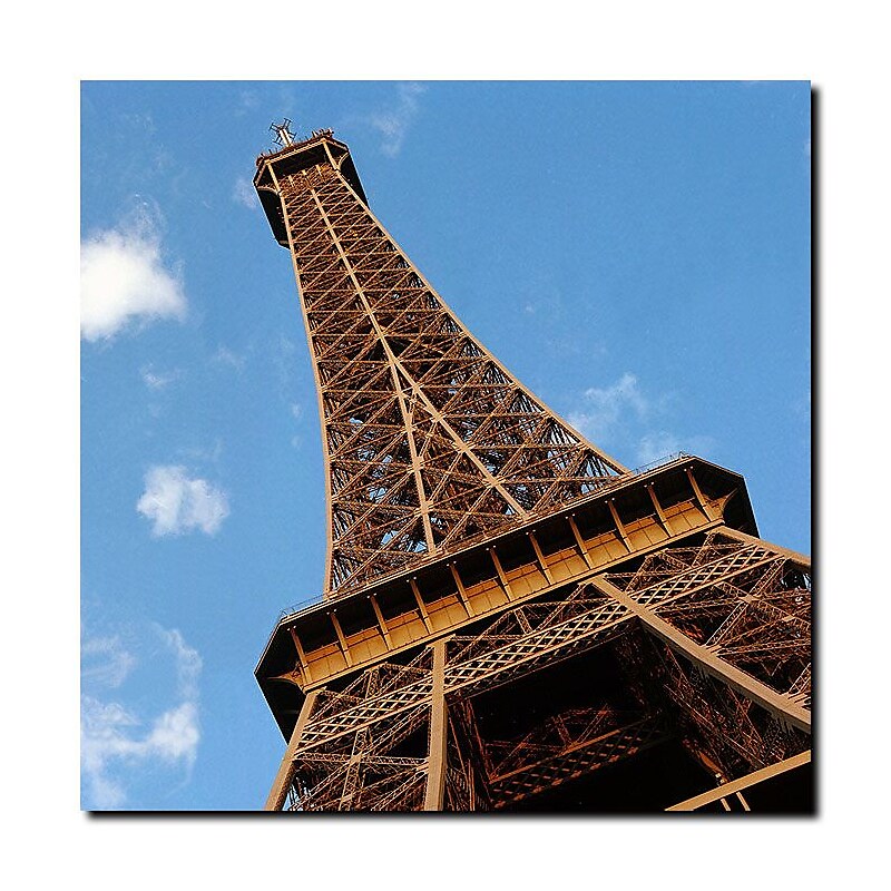 Trademark Fine Art Tour de Eifle II by Preston-Ready to Hang Canvas Art 14x14 Inches image 1