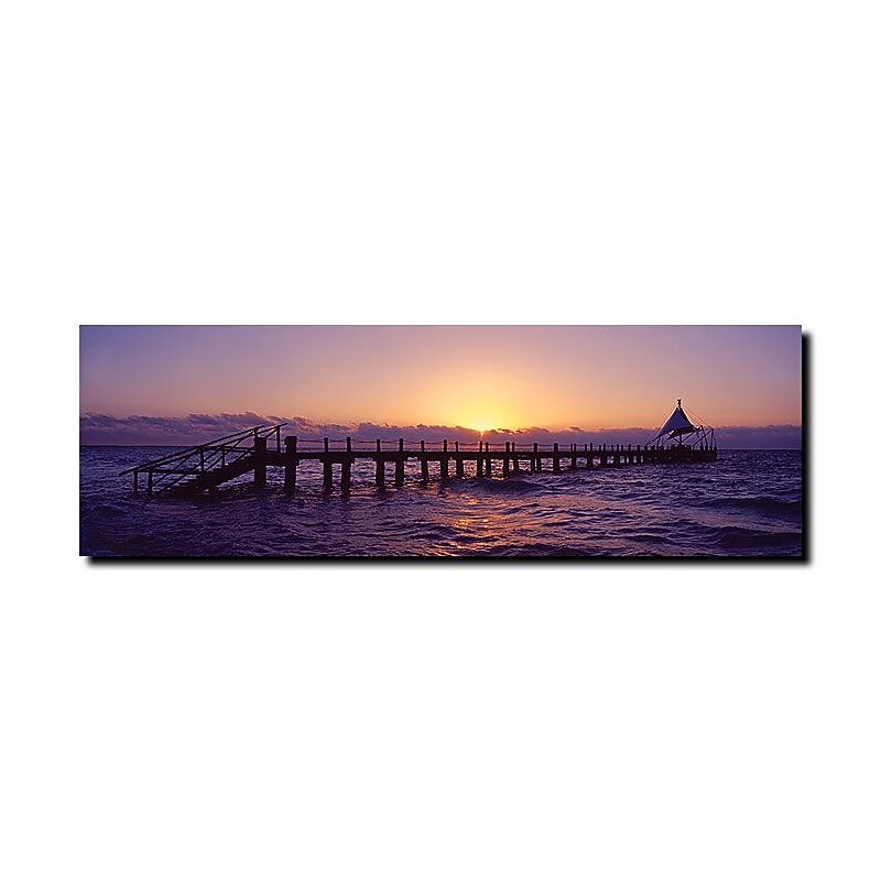 Trademark Fine Art Preston 'Mexican Sunrise' Canvas Art 6x19 Inches image 1