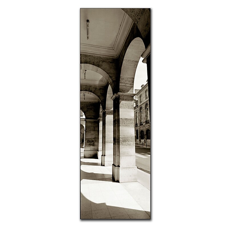 Trademark Fine Art Parisian Archway by Preston-Canvas Art Ready to Hang 12x32 Inches image 1