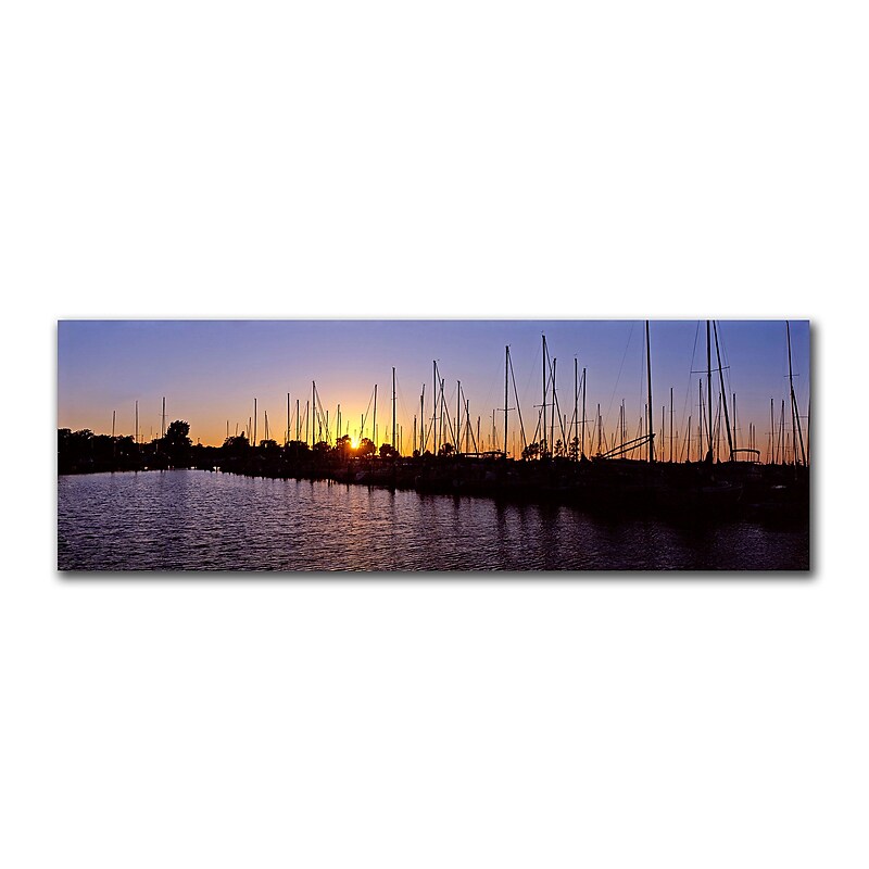 Trademark Fine Art Dock' by Preston-Ready to Hang Art 8x24 Inches image 1
