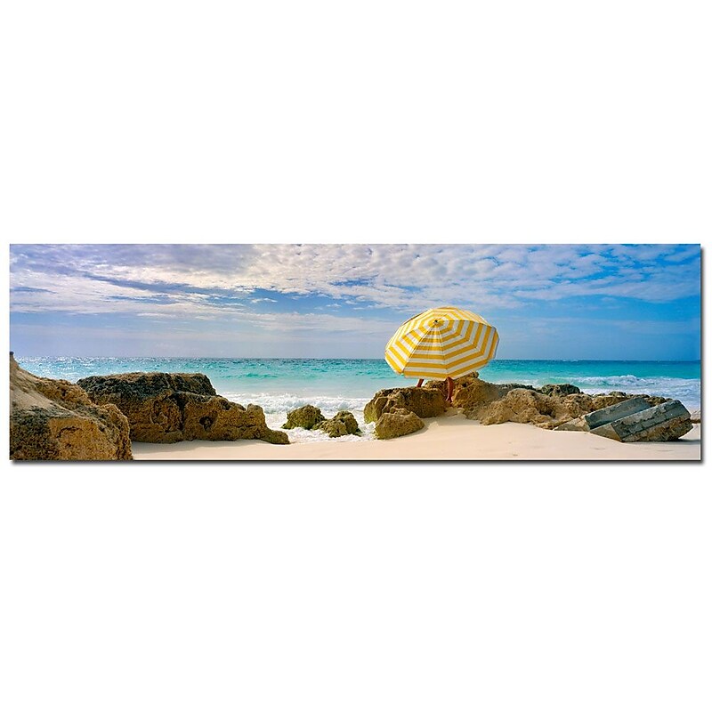 Trademark Fine Art Bermuda Umbrella by Preston-Ready to Hang Art image 1