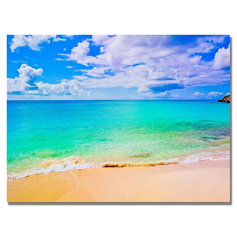 Trademark Fine Art Preston 'Maho Beach' Canvas Art 35x47 Inches image 1