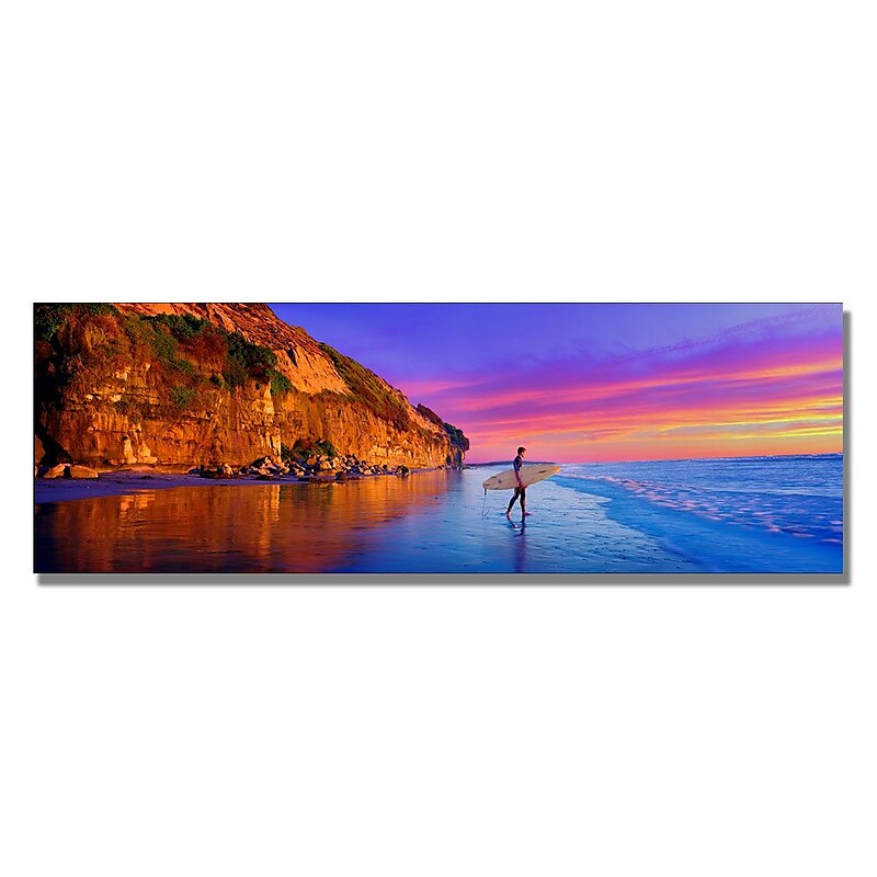 Trademark Fine Art 'Moonlight Beach' 18" x 24" Canvas Art image 1