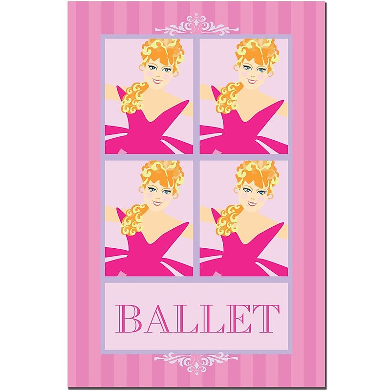 Trademark Fine Art Grace Riley, 'Ballet in Pink II' Canvas Art 22x32 Inches image 1