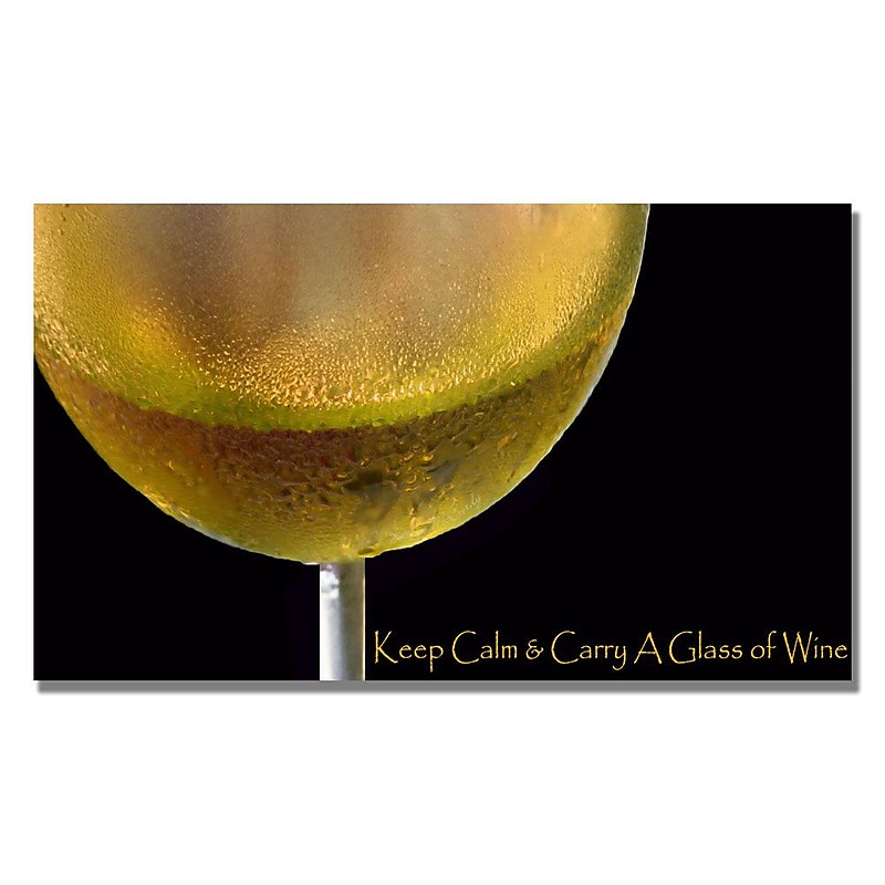 Trademark Fine Art Kathie McCurdy 'Golden Wine' Canvas Art 20x47 Inches image 1
