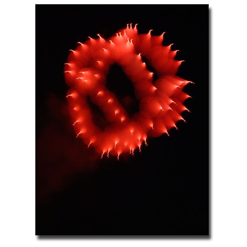 Trademark Fine Art Kurt Shaffer 'Abstract Fireworks III' Canvas Art 18x24 Inches image 1