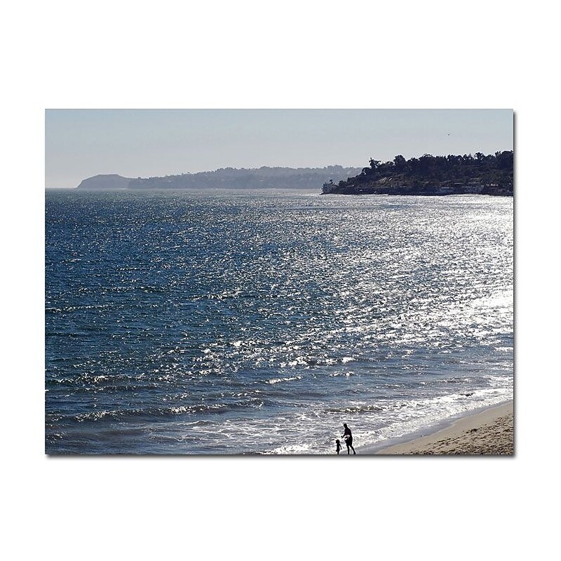 Trademark Fine Art Kurt Shaffer 'Malibu' Canvas Art 14x19 Inches image 1