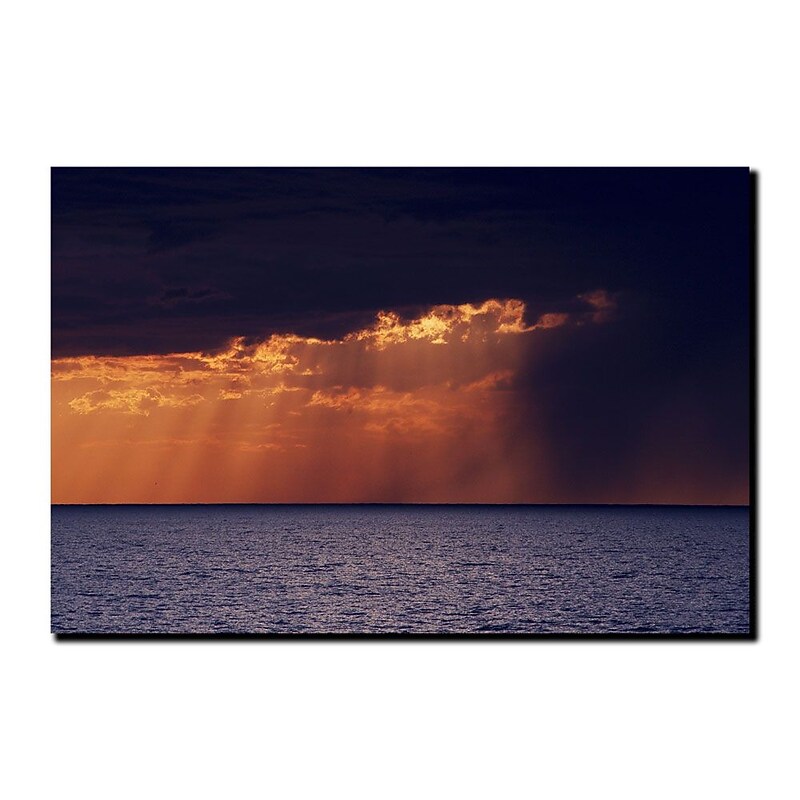 Trademark Fine Art Kurt Shaffer, 'Passing Storm' Canvas Art 35x47 Inches image 1