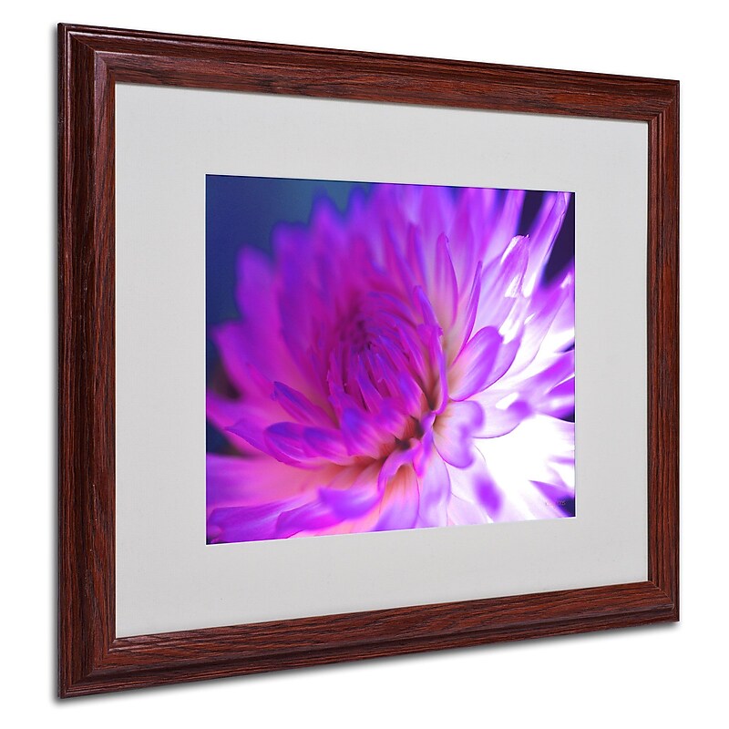 Trademark Fine Art Kathy Yates 'Mod Dahlia' Canvas Art 14x19 Inches image 1