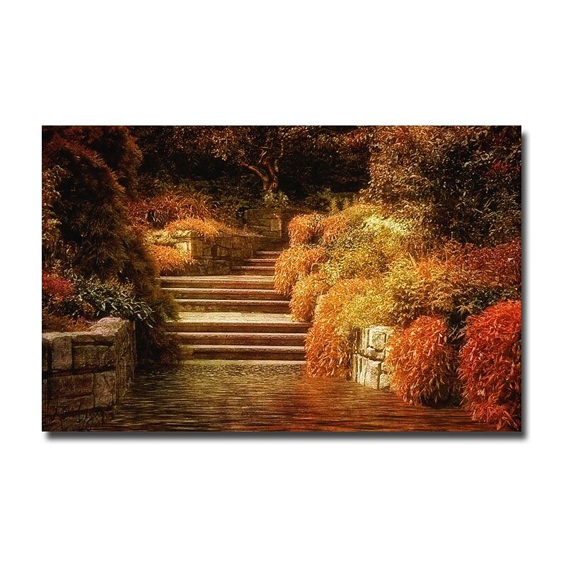 Trademark Fine Art Lois Bryan 'The Porch Swing' Canvas Art  Ready to Hang 22x32 Inches image 1