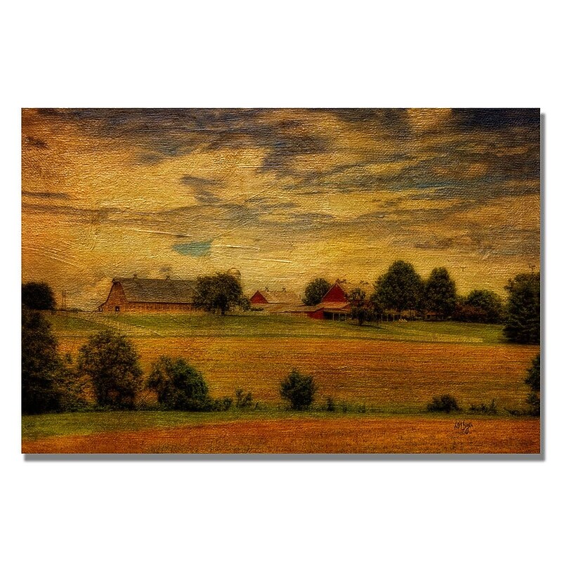 Trademark Fine Art Lois Bryan 'Family Farm' Canvas Art 35x47 Inches image 1