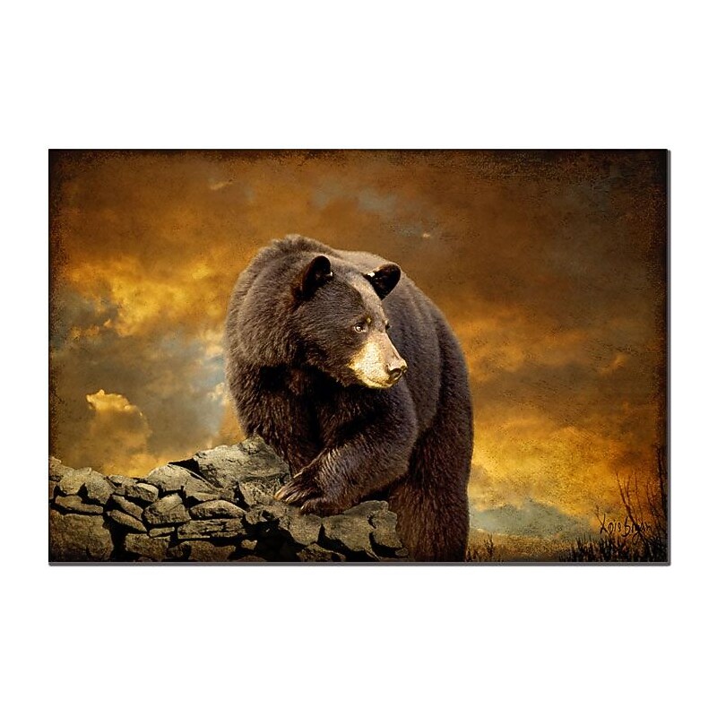 Trademark Fine Art The Bear Went Over the Mountain by Lois Bryan Art 16x24 Inches image 1