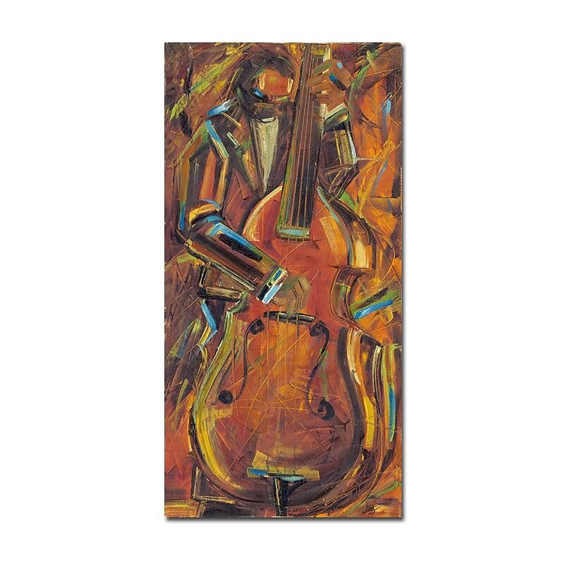 Trademark Fine Art Joarez 'Jazz I' Canvas Art 16x32 Inches image 1