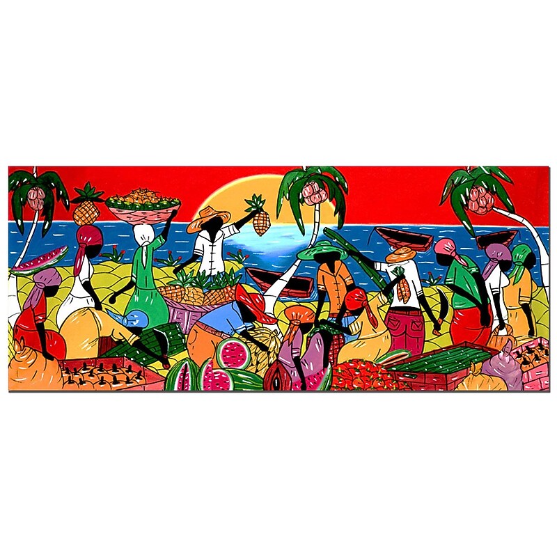 Trademark Fine Art 'Full of Life' Canvas Art 6x19 Inches image 1