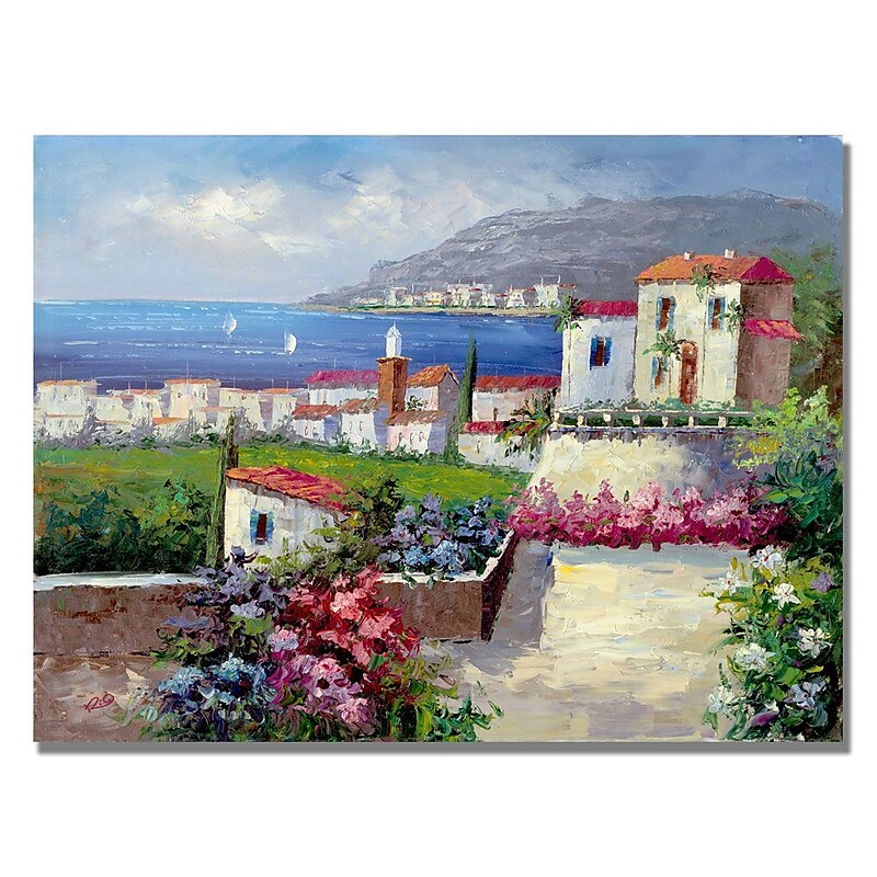 Trademark Fine Art 'Mediterranean View' Canvas Art image 1