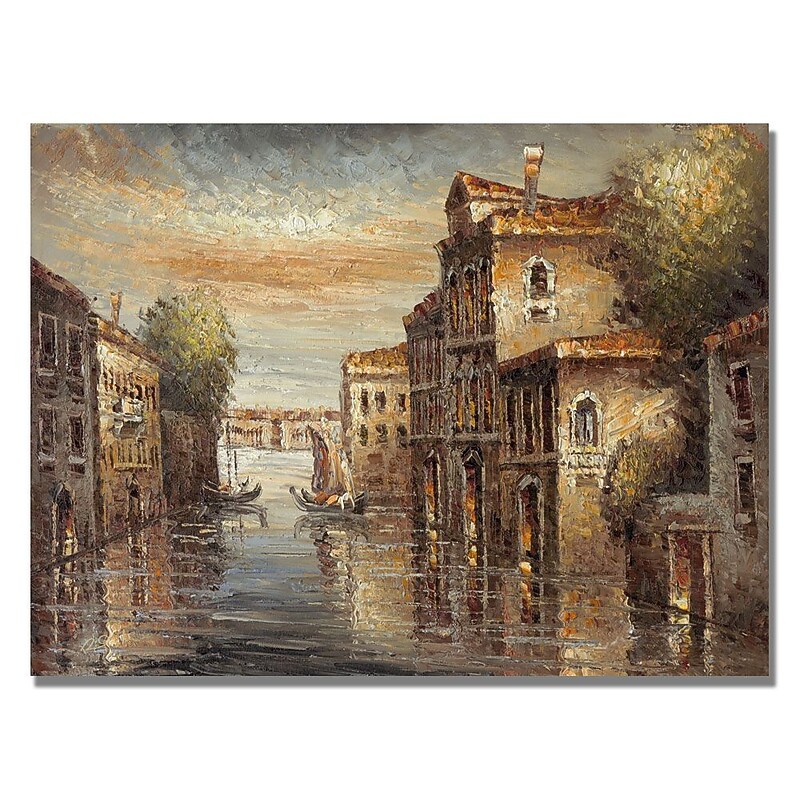 Trademark Fine Art Rio 'Auburn Venice' Canvas Art 24x32 Inches image 1