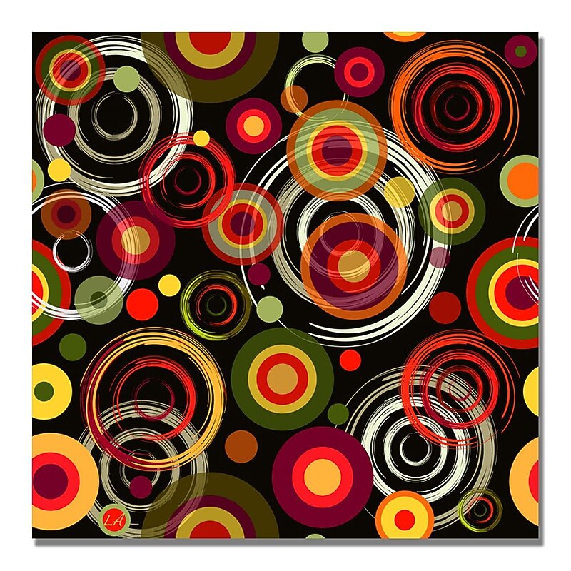 Trademark Fine Art 'Raindrops on Black' Canvas Art 35x35 Inches image 1
