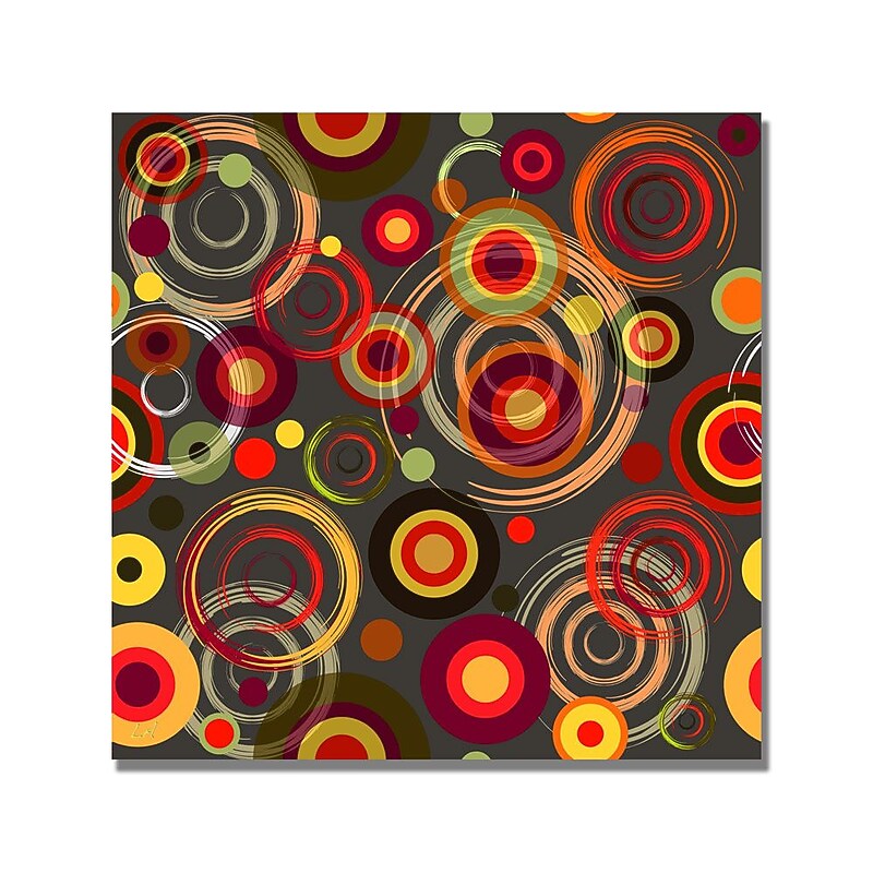 Trademark Fine Art 'Raindrops on Gray' Canvas Art 35x35 Inches image 1