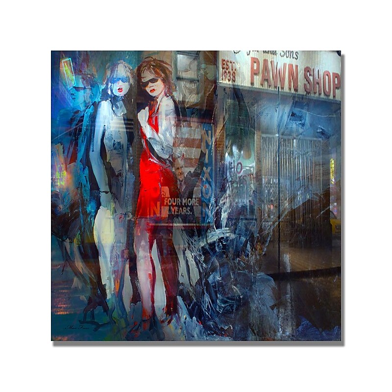 Trademark Fine Art 'Nixon' Canvas Art 24x24 Inches image 1