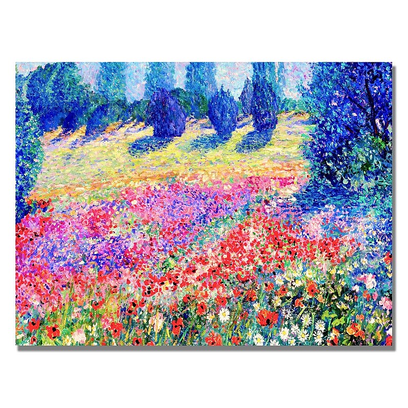 Trademark Fine Art Manor Shadian 'Poppies' Canvas Art 22x32 Inches image 1
