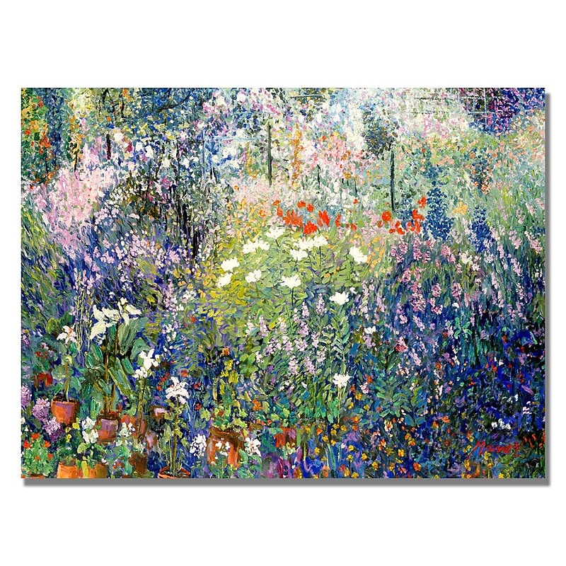 Trademark Fine Art Manor Shadian 'Garden in Maui' Canvas Art 22x32 Inches image 1