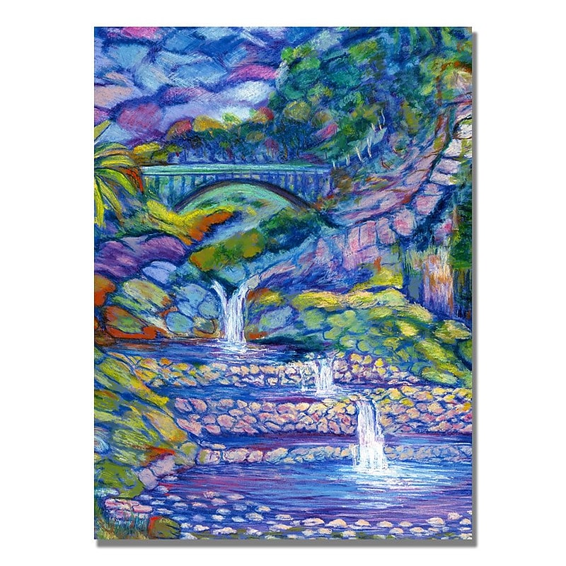 Trademark Fine Art Manor Shadian 'Seven Pools' Canvas Art 18x24 Inches image 1