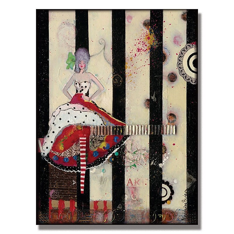 Trademark Fine Art Alexandra Rey 'Meet Flowers' Canvas Art 35x47 Inches image 1