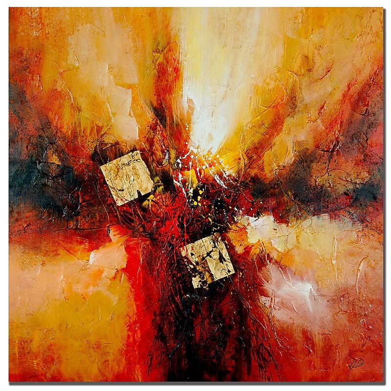 Trademark Fine Art Rio 'Cube Abstract I' Canvas Art 35x35 Inches image 1