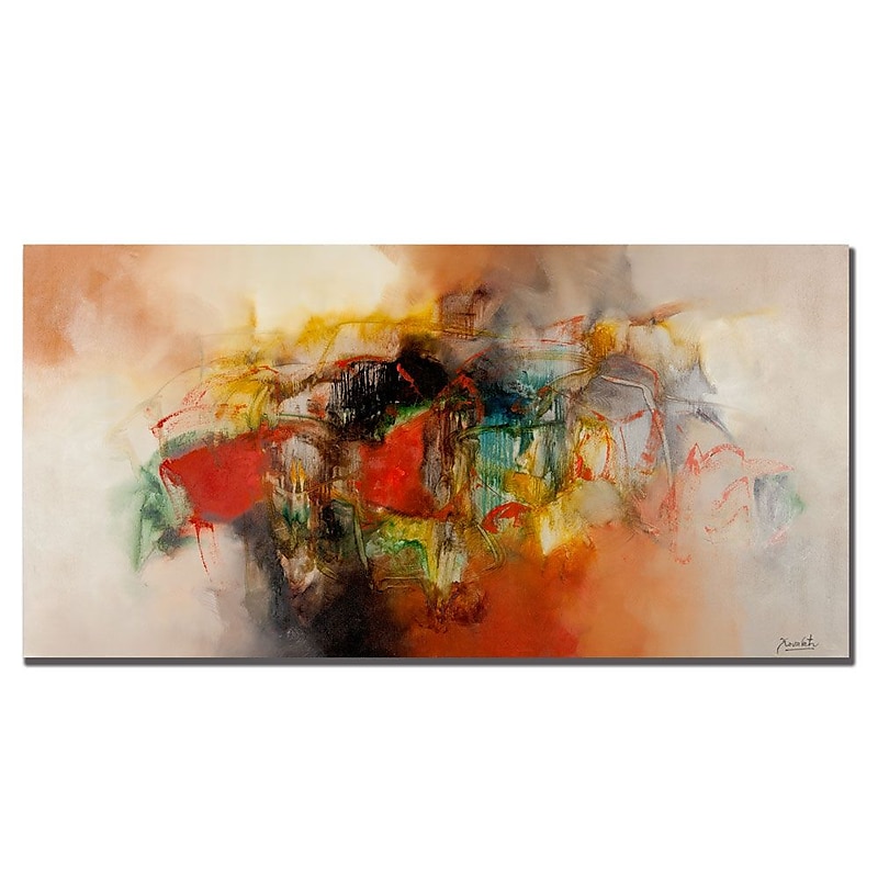 Trademark Fine Art Zavaleta 'Abstract VI' Canvas Art 24x47 Inches image 1