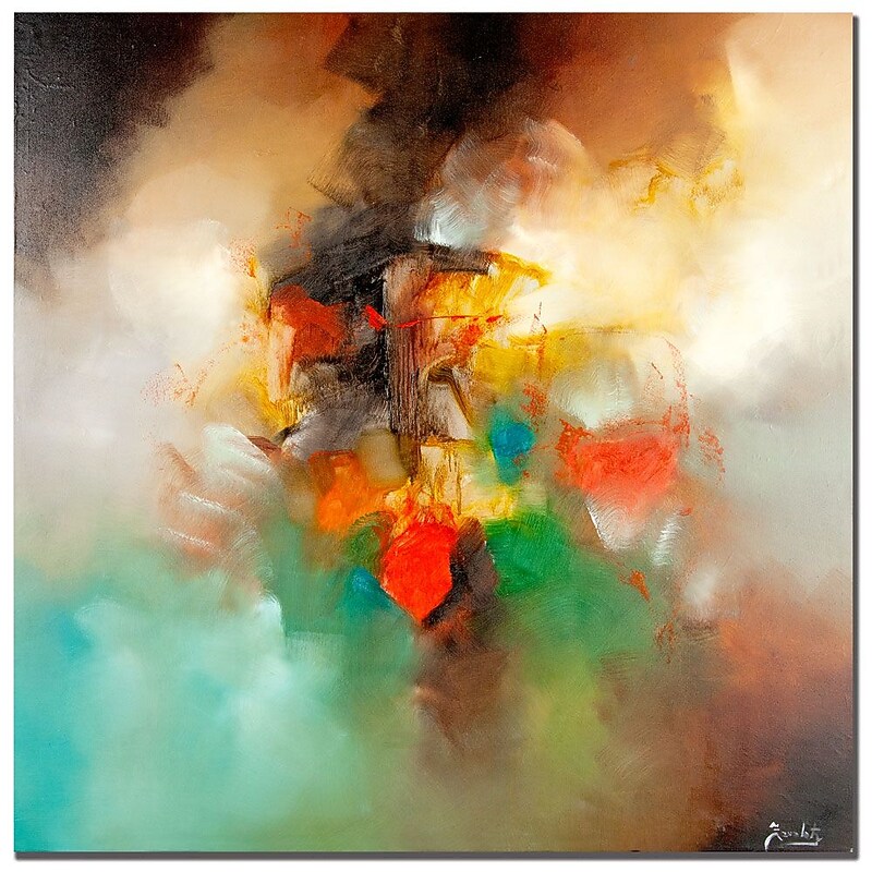 Trademark Fine Art Rio 'Abstract I' Canvas Art 35x35 Inches, MA064-C3535GG image 1