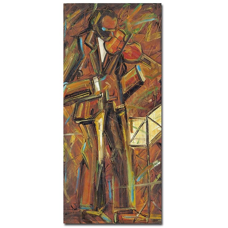 Trademark Fine Art Daniel Gonzales 'Concien Para Ti' Canvas Art 10x19 Inches image 1