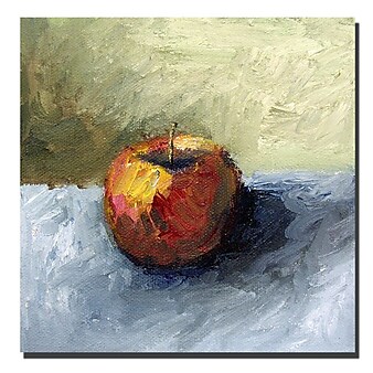 Trademark Fine Art Michelle Calkins 'Apple Still Life with Grey and Olive' Can