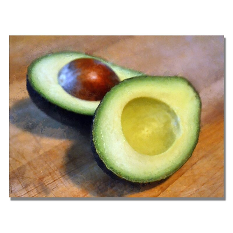 Trademark Fine Art Michelle Calkins 'Avocado' Canvas Art 35x47 Inches image 1