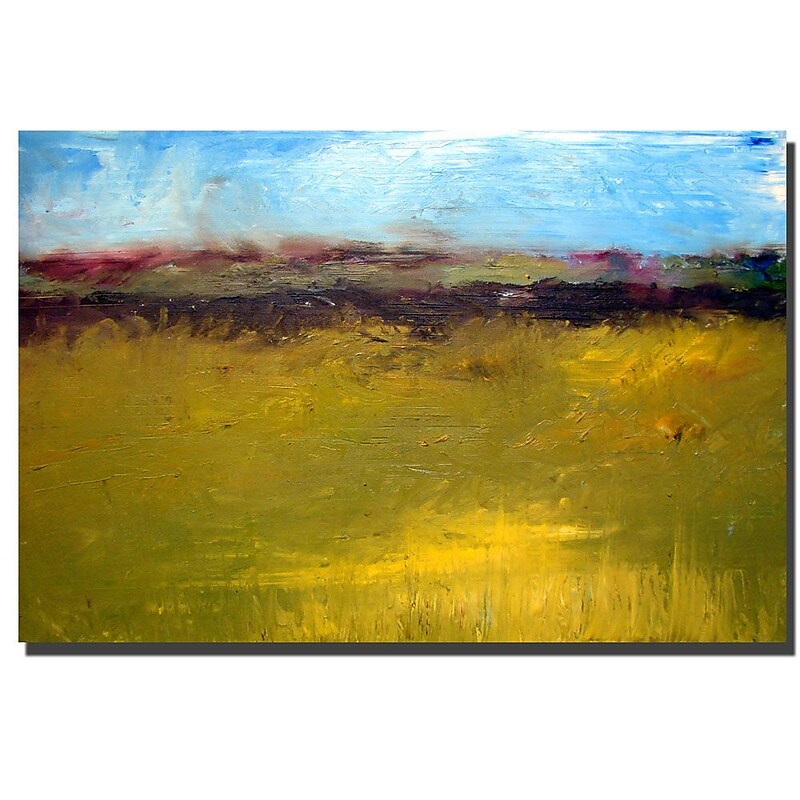 Trademark Fine Art Michelle Calkins 'Abstract Landscape The Highways', 16" x 24" (844296064779) image 1
