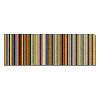 Trademark Fine Art Michelle Calkins 'Comfortable Stripes VII' Canvas Art 14x32 Inches