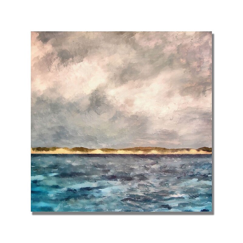 Trademark Fine Art Michelle Calkins 'Dunes of Lake Michigan' Canvas Art image 1