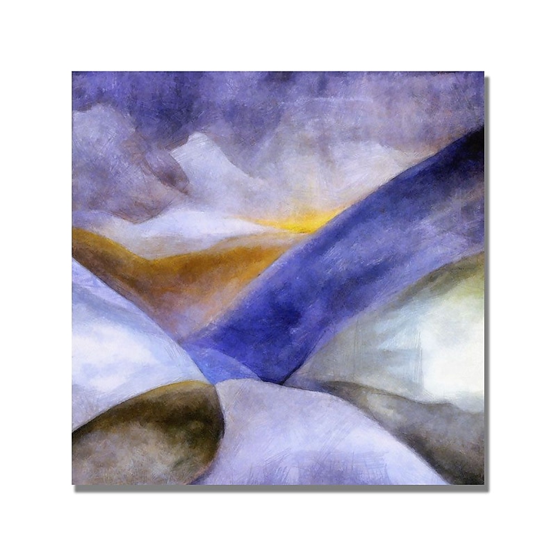 Trademark Fine Art Michelle Calkins 'Mountain Landscape' Canvas Art image 1