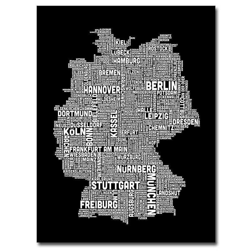 Trademark Fine Art Michael Tompsett 'Germany II' Canvas Art 35x47 Inches image 1